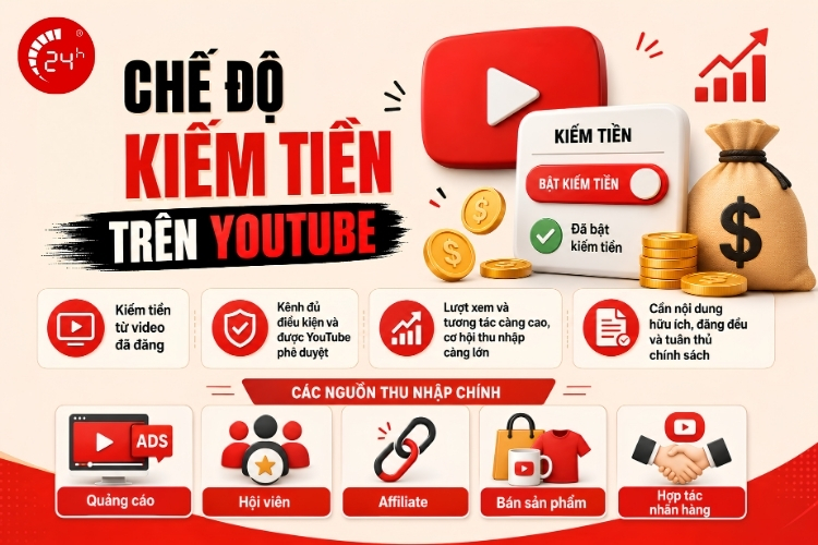 Chế độ kiếm tiền trên Youtube là gì