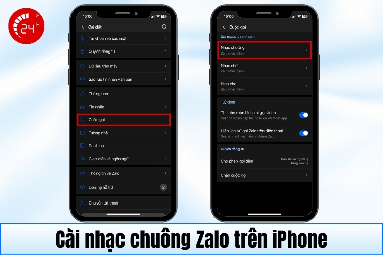 Cách cài nhạc chuông Zalo trên iPhone theo ý muốn b2