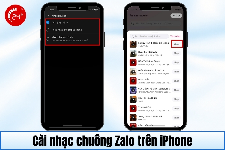 Cách cài nhạc chuông Zalo gọi đến trên iPhone b3