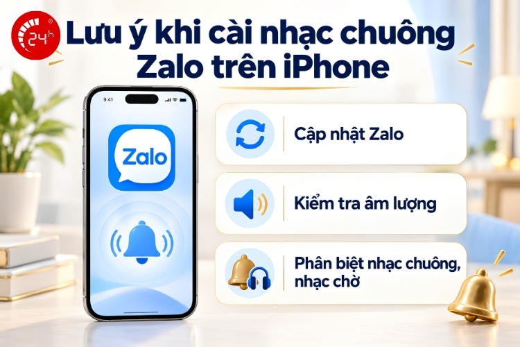 Lưu ý khi cài nhạc chuông Zalo trên iPhone