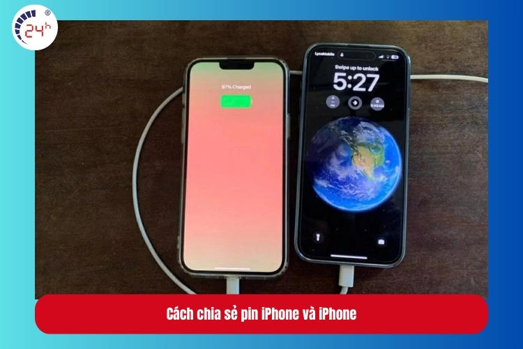 Cách chia sẻ pin iPhone cho iPhone khác