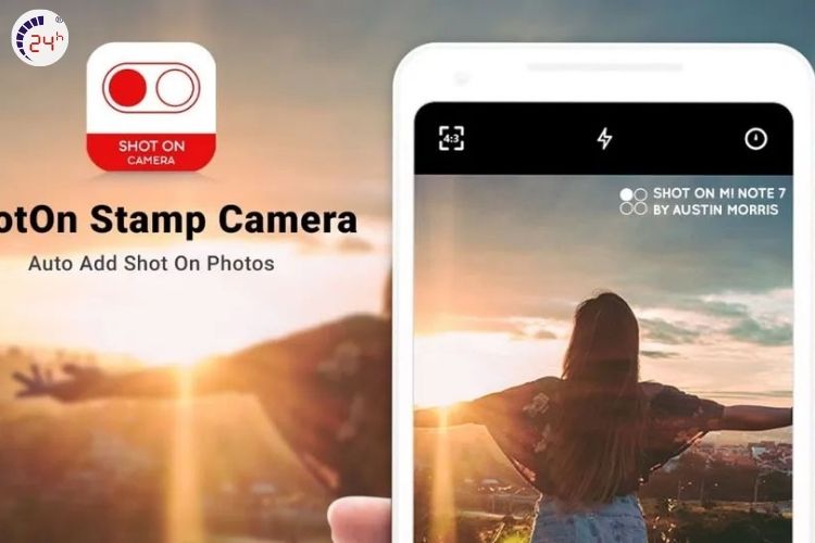 Ứng dụng Shot On Stamp cho phép chụp ảnh có ngày giờ địa điểm trên android
