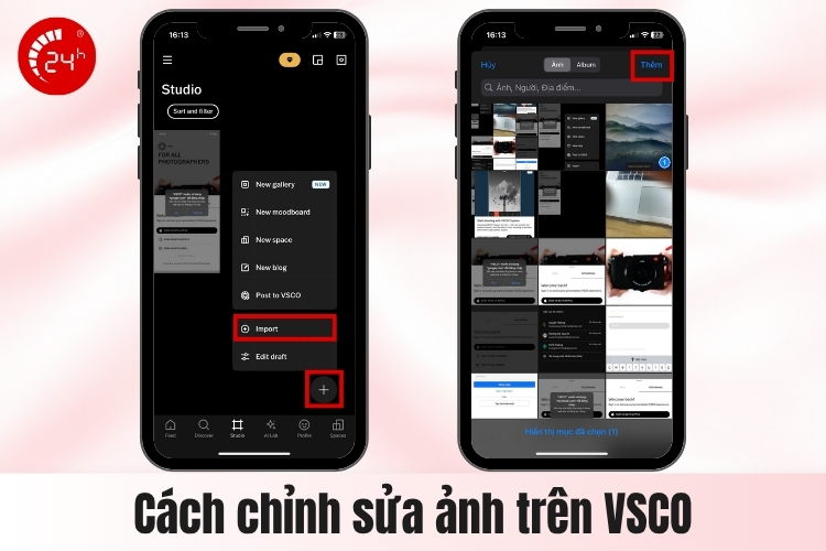 Cách chỉnh ảnh trên VSCO B1