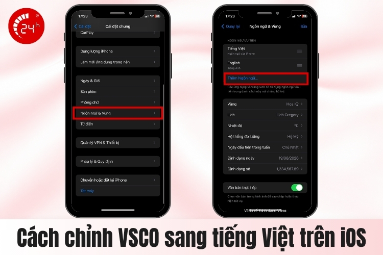 Cách chỉnh tiếng Việt VSCO trên iPhone B2