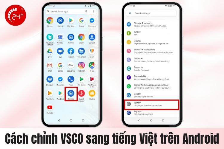 Cách chỉnh VSCO sang tiếng Việt trên Android B1
