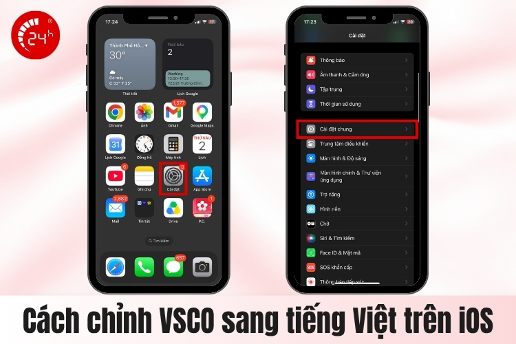 Cách chỉnh VSCO sang tiếng Việt trên iOS B1