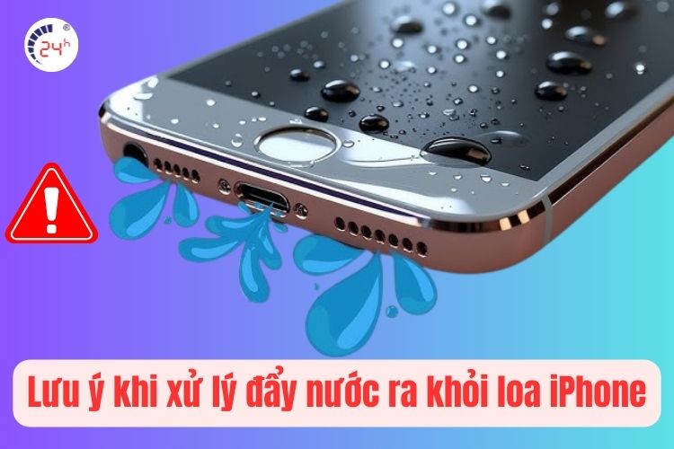 Những lưu ý khi xử lý đẩy nước ra khỏi loa iPhone tại nhà