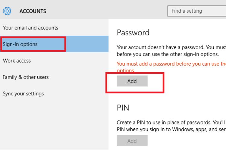 Tại mục Settings, nhấn chọn vào Account để tiến hành đổi mật khẩu