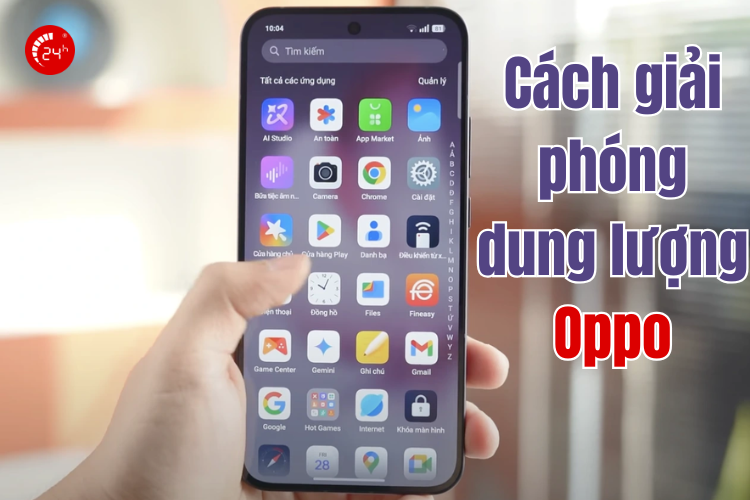 cách giải phóng dung lượng oppo