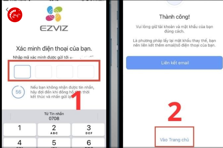 kết nối iphone với camera ezviz