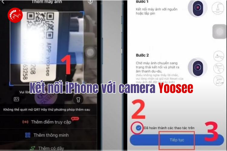 kết nối iphone với camera yoosee