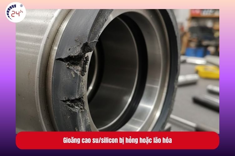Gioăng cao su/silicon bị hỏng hoặc lão hóa