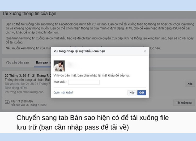 cach khoi phuc story da xoa tren facebook