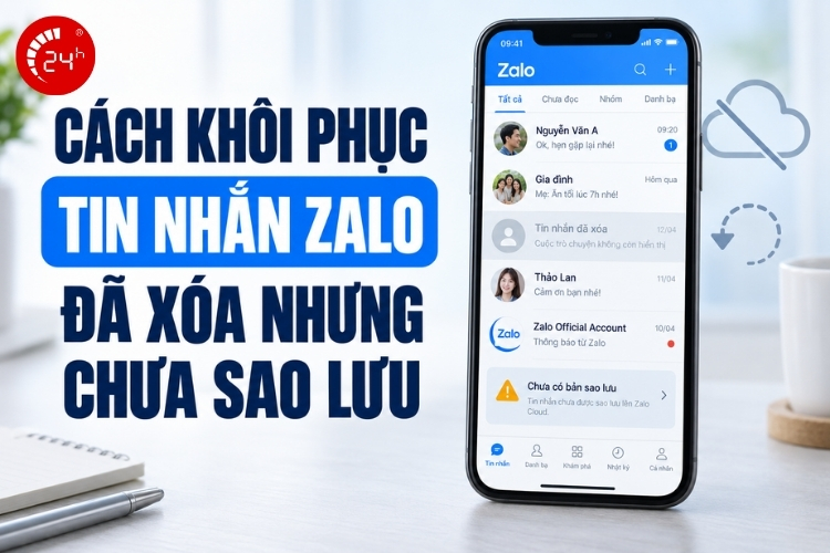 Cách khôi phục tin nhắn Zalo đã xóa nhưng chưa sao lưu