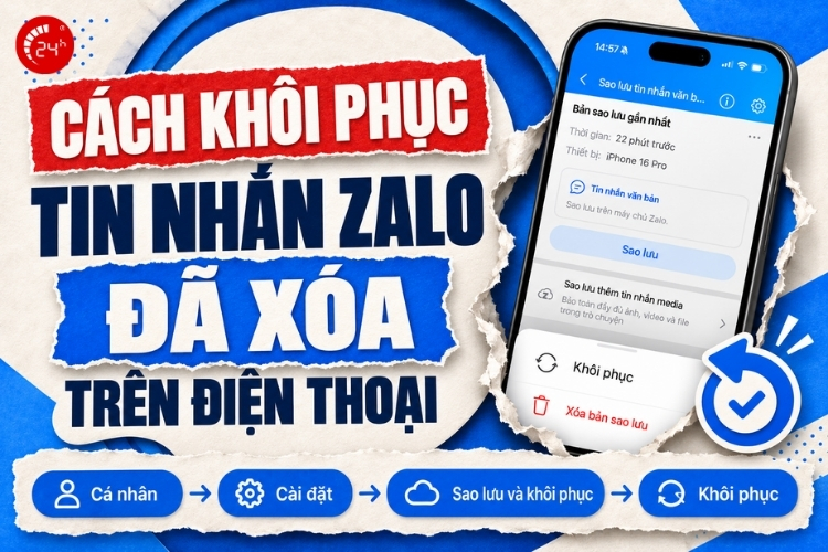 Cách khôi phục tin nhắn Zalo trên điện thoại