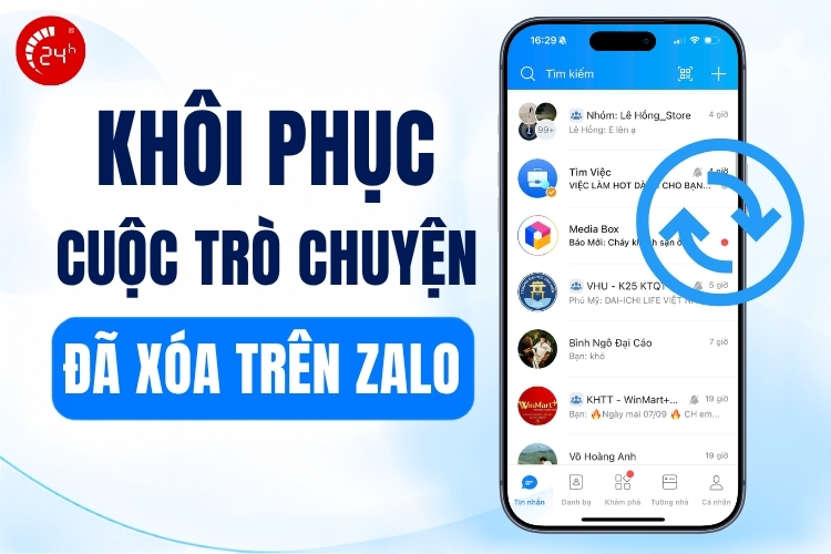 Khôi phục cuộc trò chuyện đã xóa trên Zalo