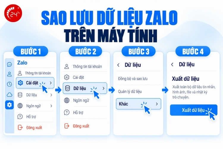 Khôi phục tin nhắn Zalo trên máy tính