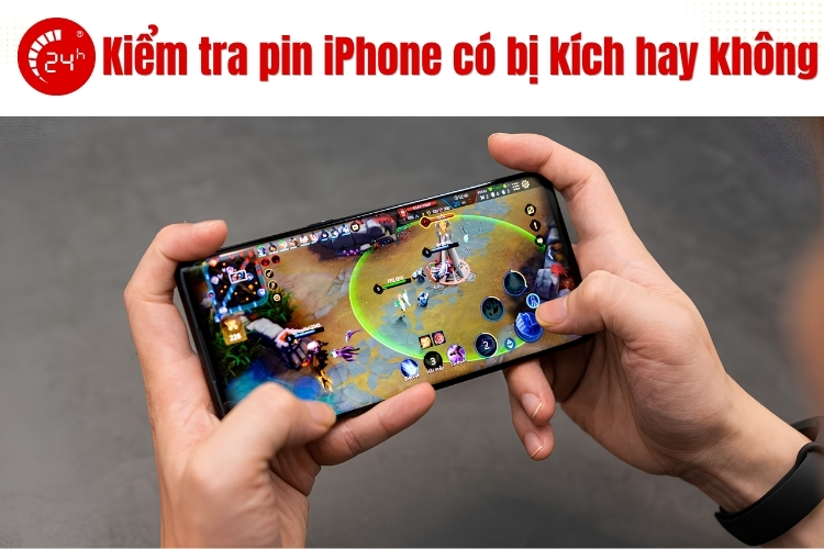Kiểm tra pin iPhone có bị kích hay không