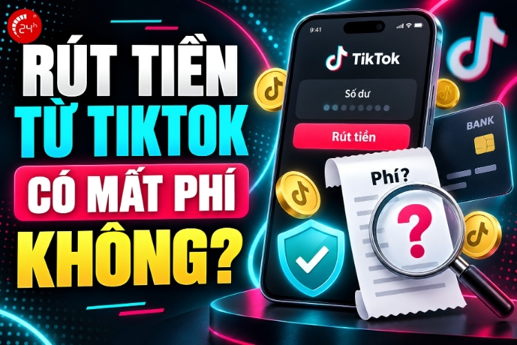 Rút tiền từ TikTok có mất phí không