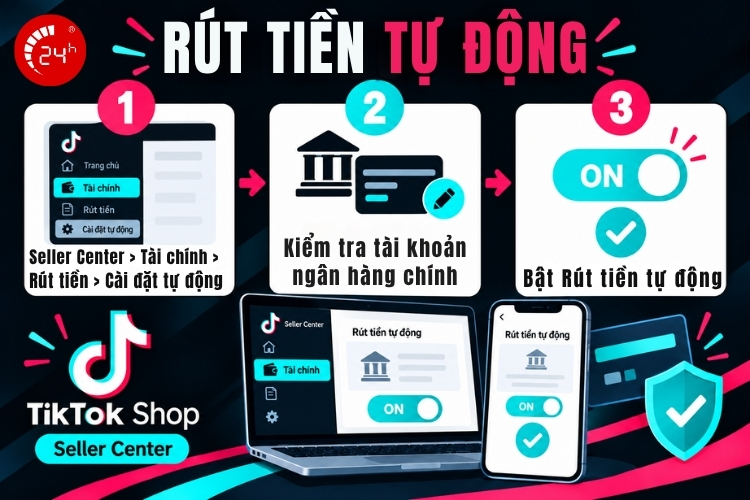 Rút tiền từ TikTok tự động