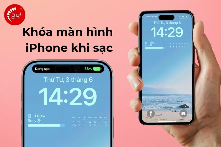Khóa màn hình khi sạc pin cho iPhone