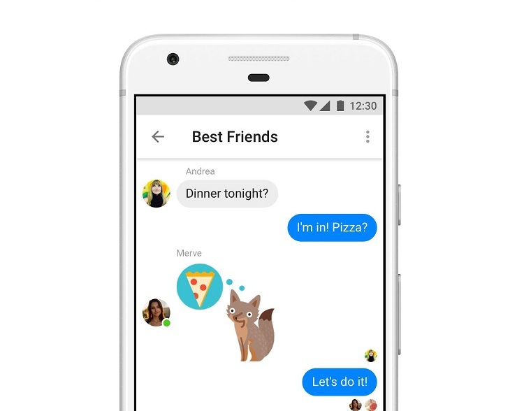 Các cuộc trò chuyện được hiện thị trên Messenger Lite tương tự như phiên bản tiêu chuẩn