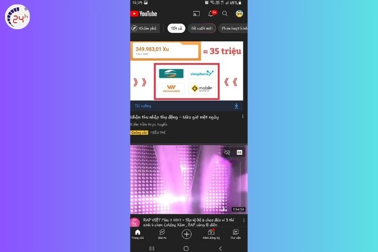 Bước 4 của cách cài đặt Youtube phiên bản cũ cho Android