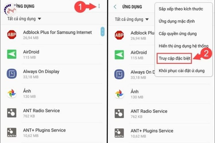 Bước 2 của bật tính năng cài đặt ứng dụng từ nguồn không xác định trên Android 8 trở lên