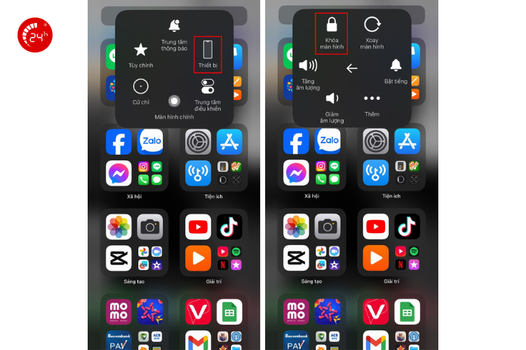 tắt nguồn iphone bằng nút home ảo