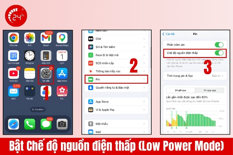 Bật chế độ nguồn điện thấp để tiết kiệm pin trên iOS 15