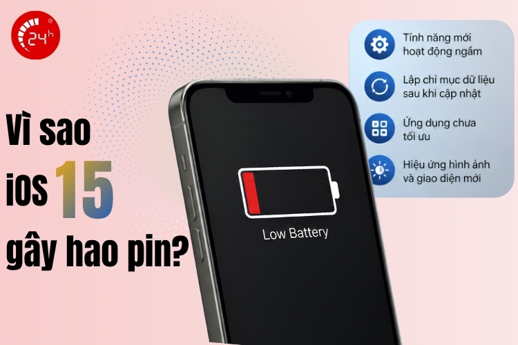 Vì sao iOS 15 gây hao pin