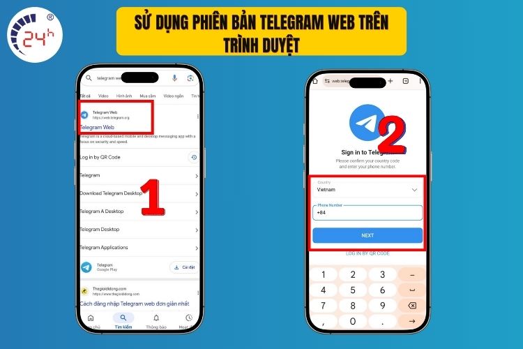 Sử dụng phiên bản Telegram Web trên trình duyệt