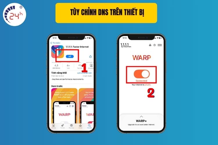 Tùy chỉnh DNS trên thiết bị