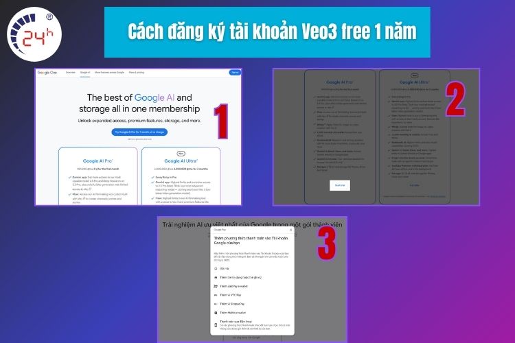 Cách đăng ký tài khoản Veo3 free 1 năm
