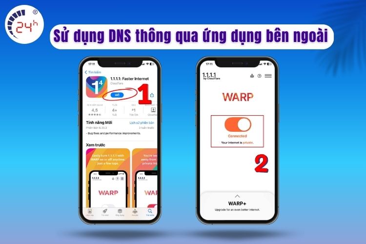 Sử dụng ứng dụng 1.1.1.1 