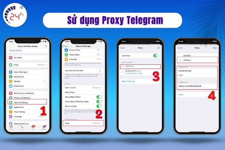 Sử dụng Proxy Telegram