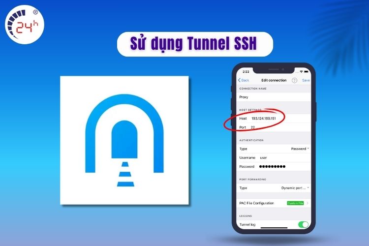 Sử dụng Tunnel SSH