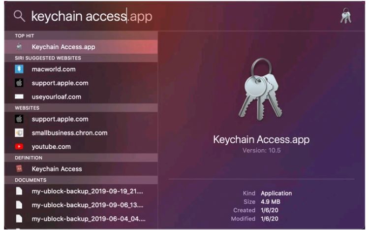 Sử dụng iCloud Keychain để xem mật khẩu 