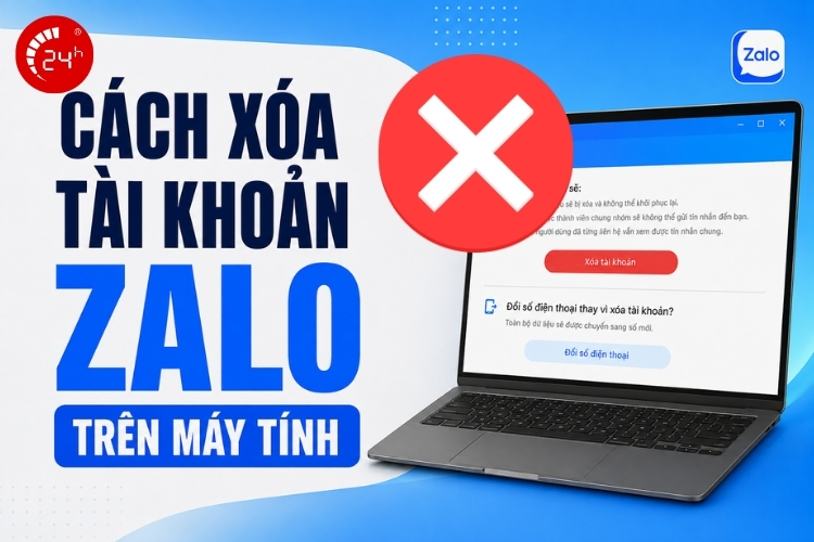 Cách xóa tài khoản Zalo trên máy tính
