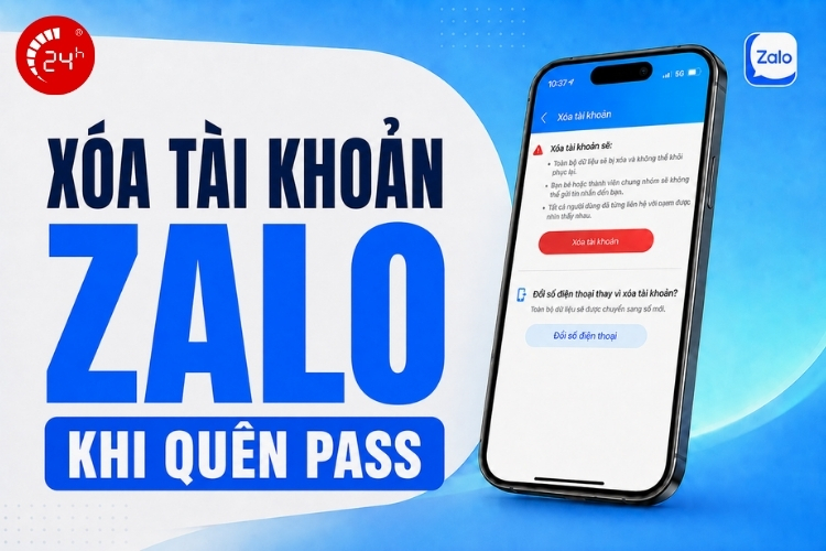 Xóa tài khoản Zalo khi quên pass có được không
