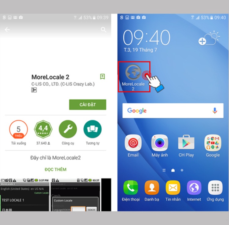 cài Tiếng Việt cho Android không cần Root