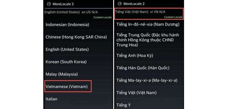 cài Tiếng Việt cho Android không cần Root nhanh
