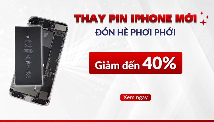 Khách hàng sẽ được giảm giá khi thay pin iPhone ở 24h