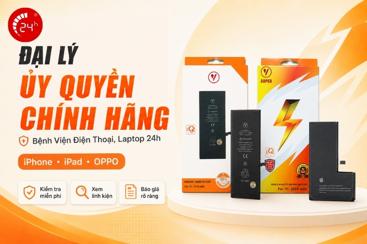 Bệnh viện Điện thoại, Laptop 24h là Đại lý uỷ quyền chính hãng VMAS