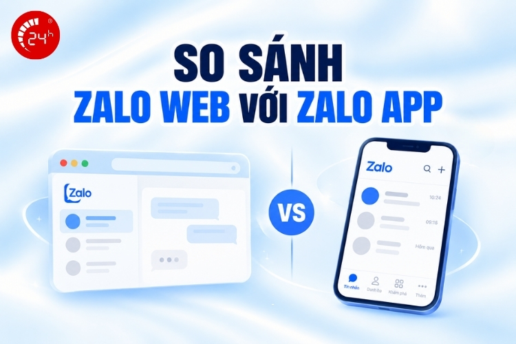 So sánh Zalo Web với Zalo App