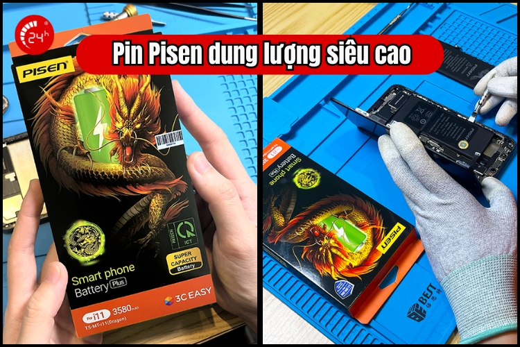 pin pisen dung lượng siêu cao