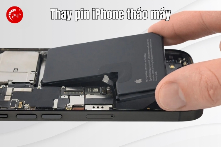 thay pin iphone tháo máy