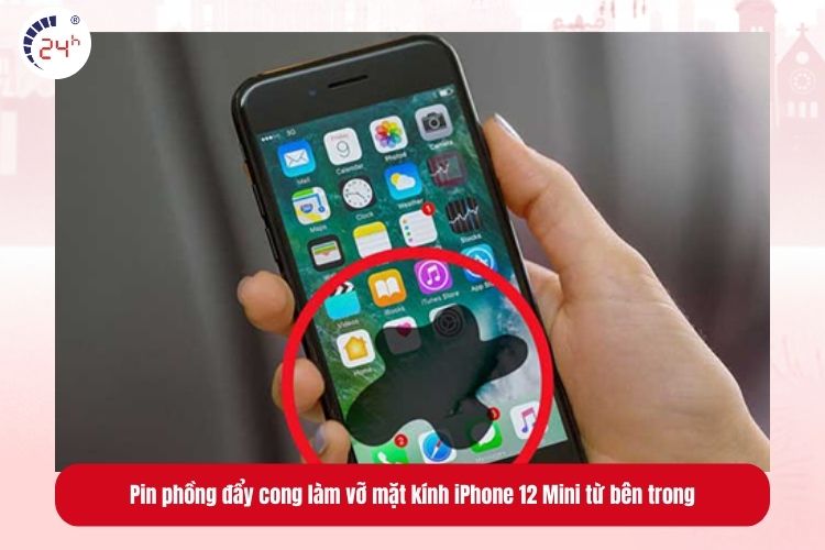 Bề mặt kính iPhone 12 Mini xuất hiện đốm mờ, hiệu ứng bóng ma