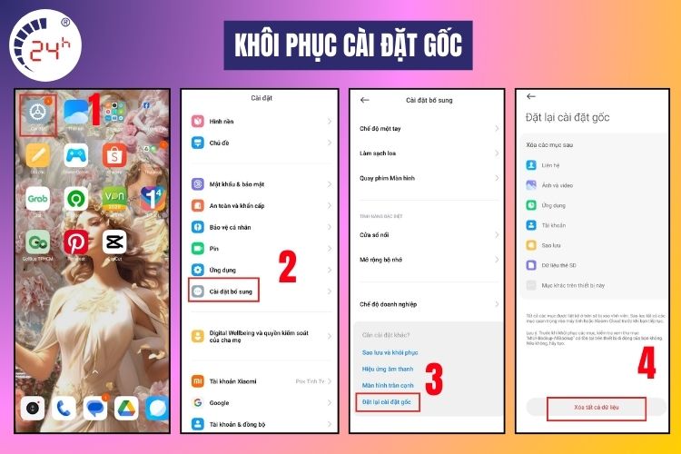 Khôi phục cài đặt gốc