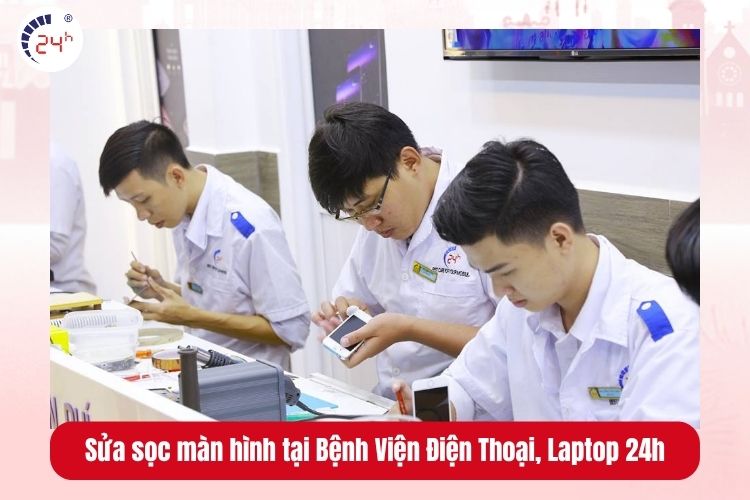 Sửa sọc màn hình Samsung tại Bệnh Viện Điện Thoại, Laptop 24h
